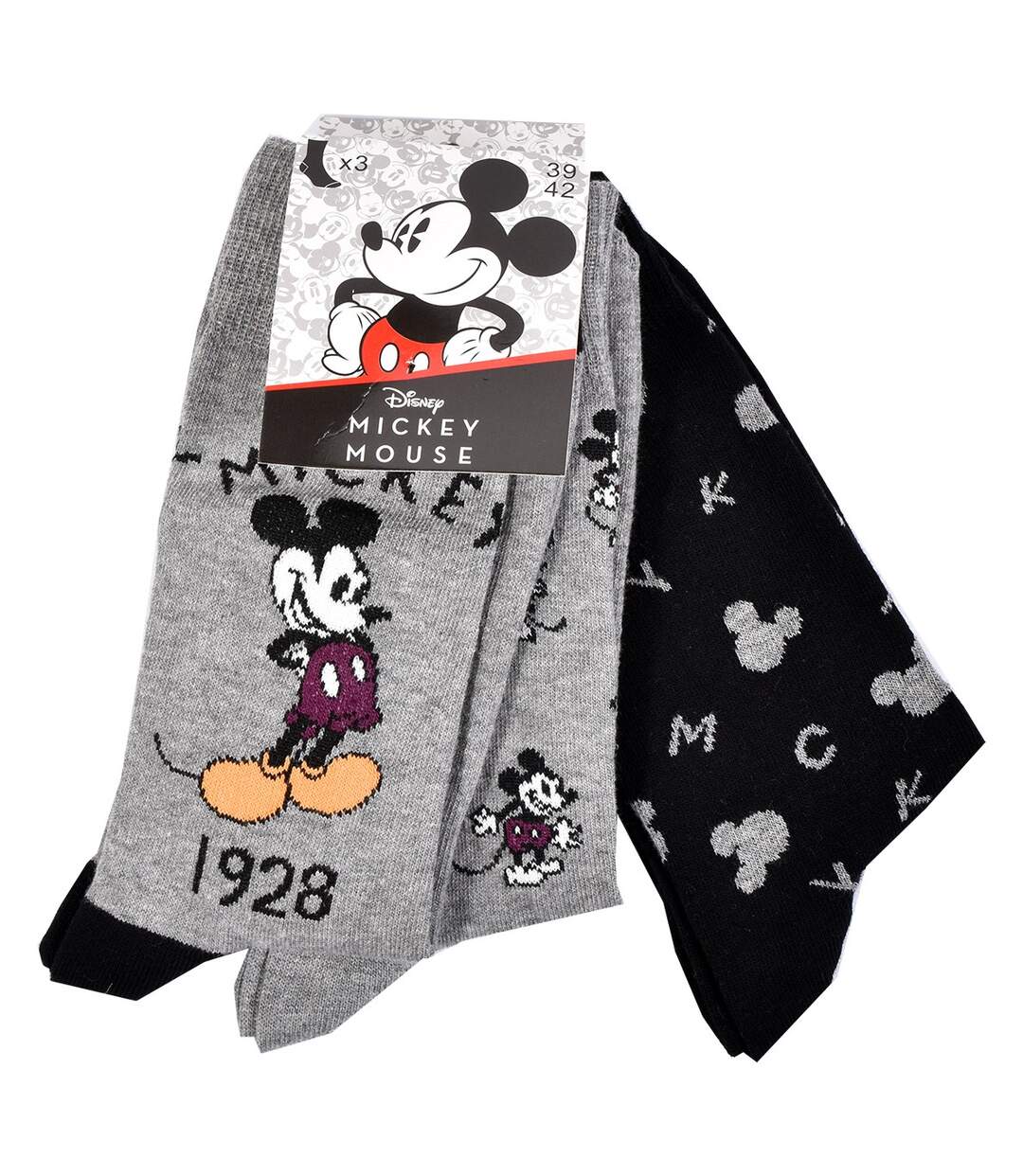 Chaussettes HOMME Licence PACK DE 12 PAIRES SURPRISE Pack 12 MICKEY