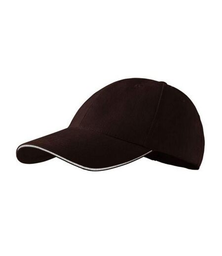 Casquette De Baseball Motif/style 6 Panneaux Marron Malfini