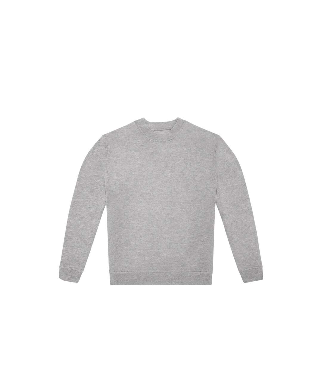 Unisex adult id.332 crew neck sweatshirt sport grey B&C-1