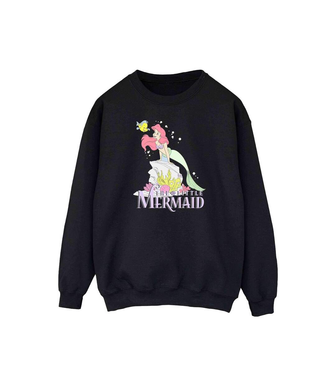 Disney Sweatshirt The Little Mermaid Faded Nostalgia Femme/Femme (Noir) - UTBI49426-1