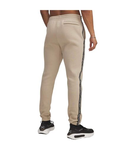 Mens Icon Fleece Tapered Joggers Khaki Under Armour
