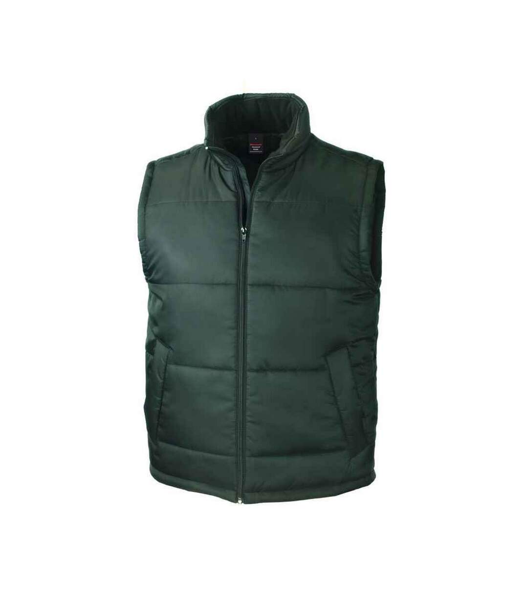 Unisex adult padded body warmer bottle green Result Core-1