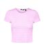 T-Shirt Rose/Blanc Femme Vero Moda Madi Jill - L