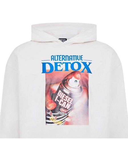 Sweat À Capuche Motif/style Imprimé Graphique Adulte Blanc Diesel
