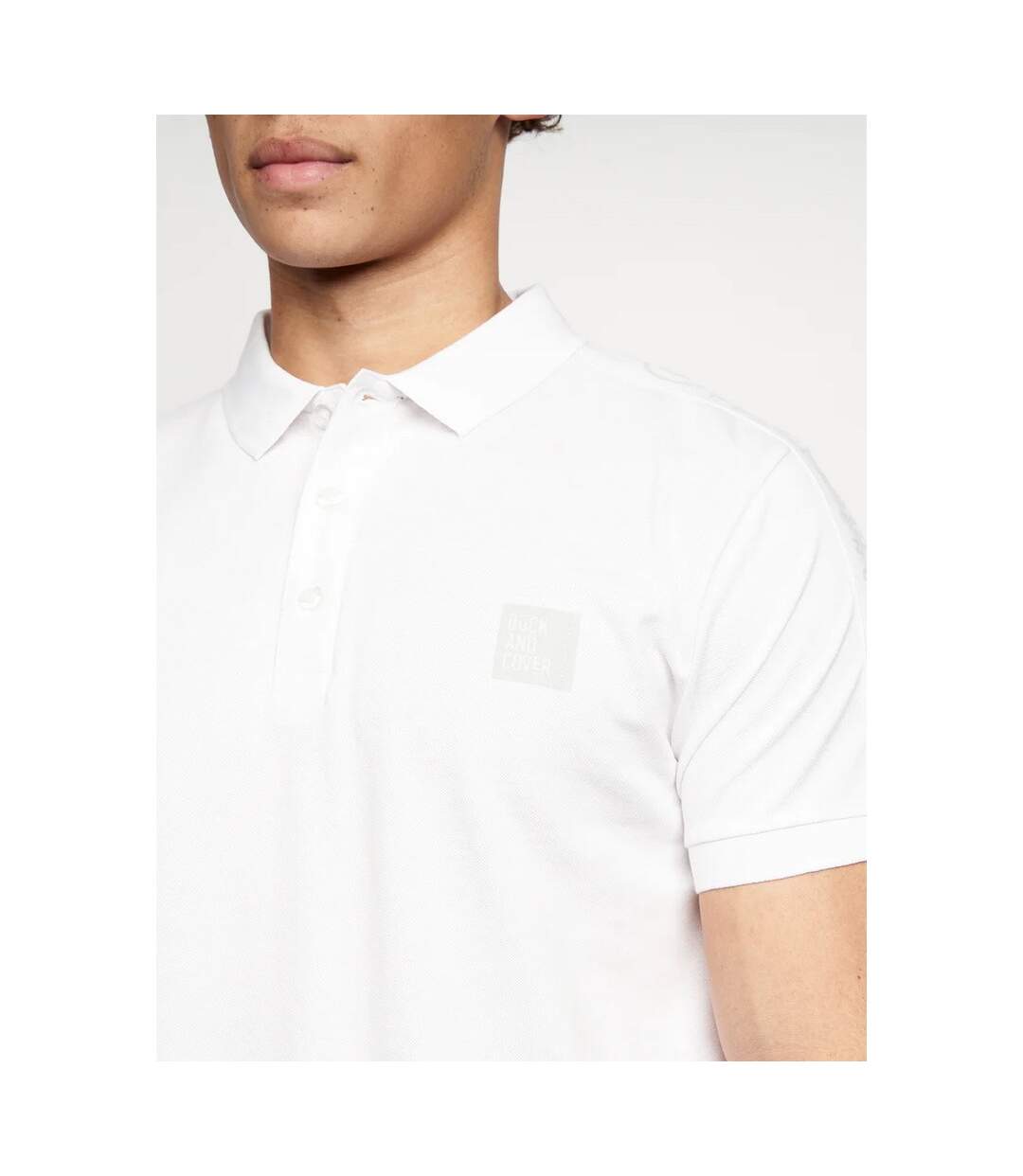 Duck and Cover Mens Stelaire Polo Shirt (White)