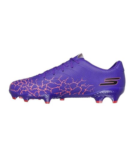 Unisex Adult Skx 1.5 Cracked Firm Ground Football Boots Purple Black Skechers