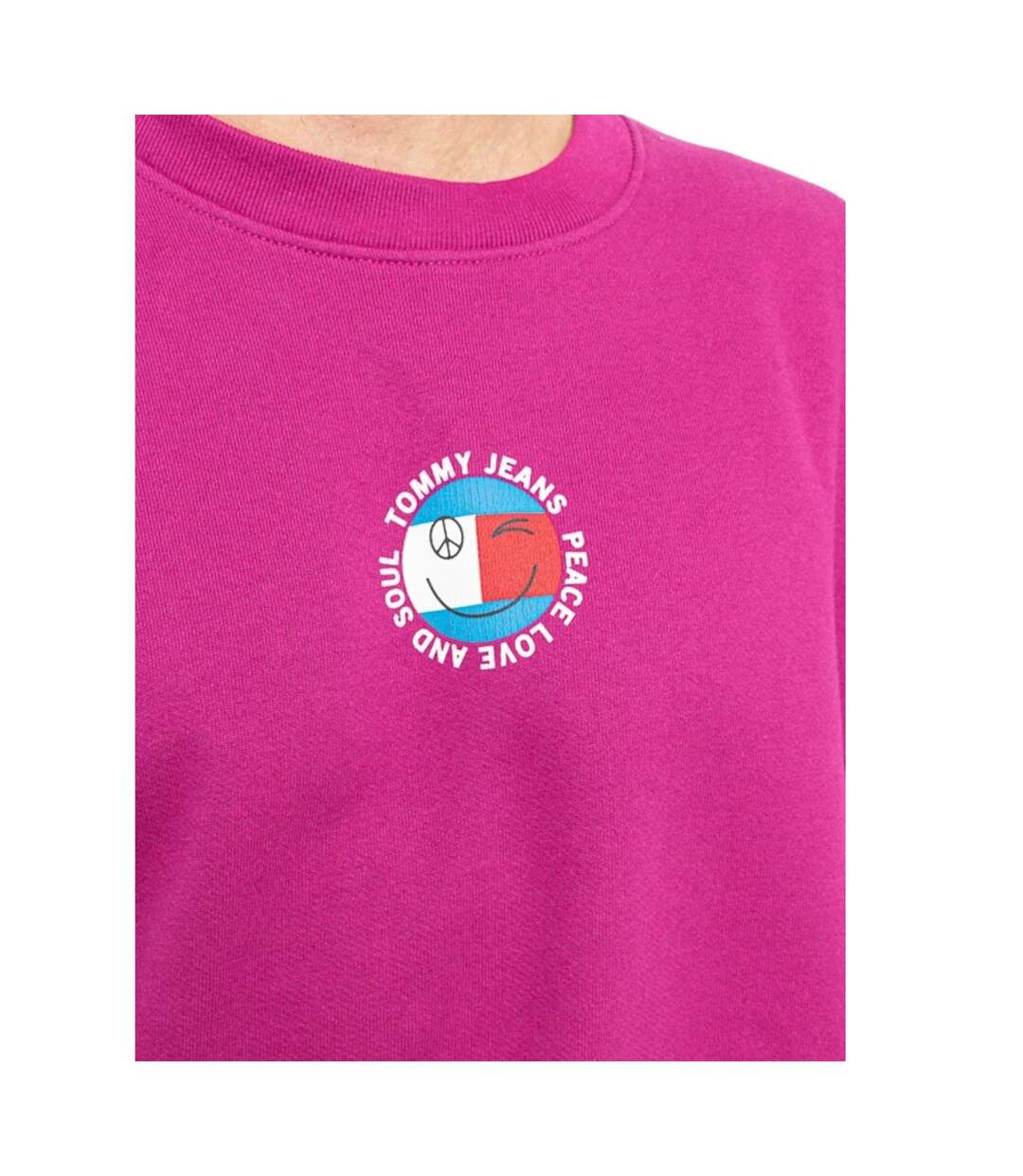 Sweat Motif/style Émoji Homme Violet Tommy Jeans-4