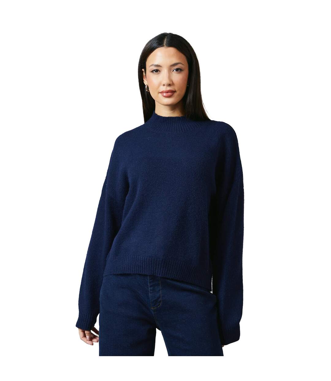 Pull femme bleu marine Principles