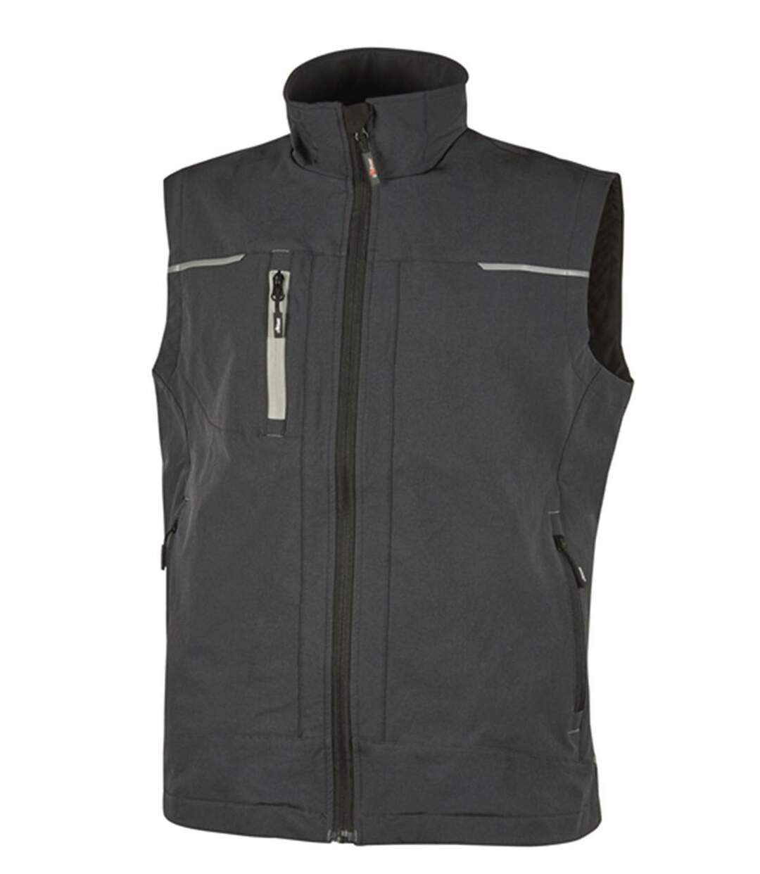 Gilet sans manches - Homme - UPPE181 - gris asphalte et gris clair-1