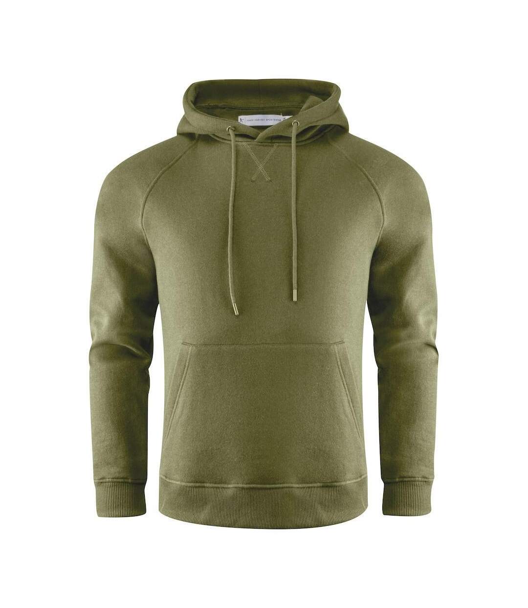 Sweat À Capuche Hardin Homme Vert Kaki Foncé James Harvest-1