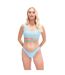 Haut De Maillot De Bain Motif/style Rayures Horizontales Femme Bleu À Rayures Speedo-4