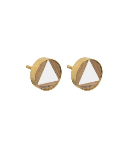 Lot de 2 Boutons de Meuble Isla 3cm Marron