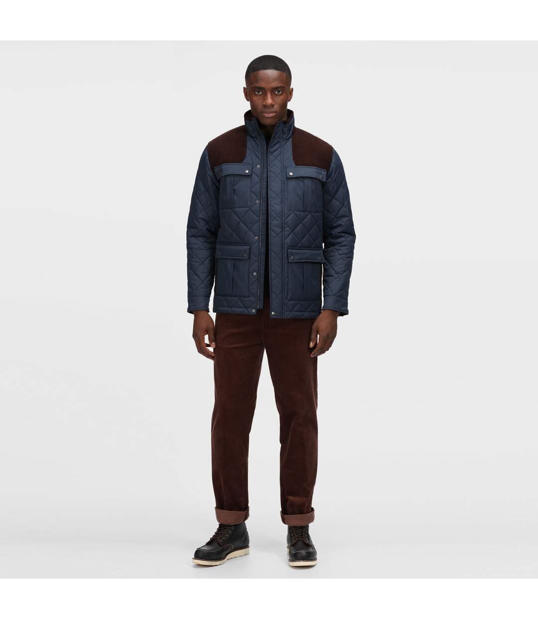 Doudoune Motif/style Matelassé Homme Bleu Marine Regatta Professional-1