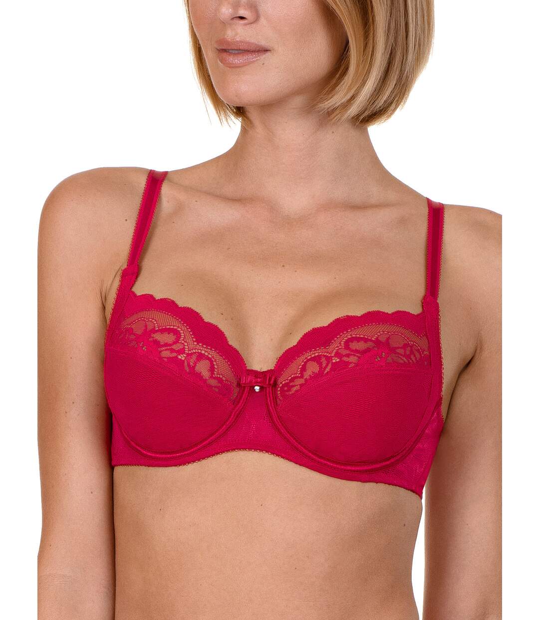 Soutien-gorge armaturé Evelyn Lisca rouge - bonnets F à G