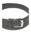 Ceinture en cuir gris homme - Sangle réglable