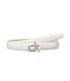 Ceinture blanche femme calvin klein jeans ck buckle skinny-1