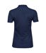 Womens/ladies Luxury Stretch Polo Shirt Navy Tee Jays-2