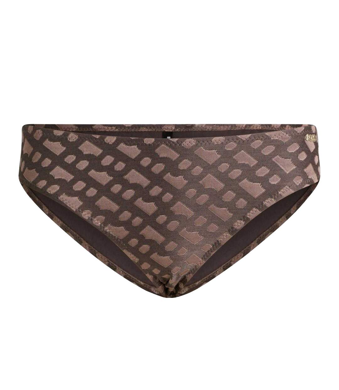Bas De Maillot De Bain Style Monogramme Femme Marron Boss-2