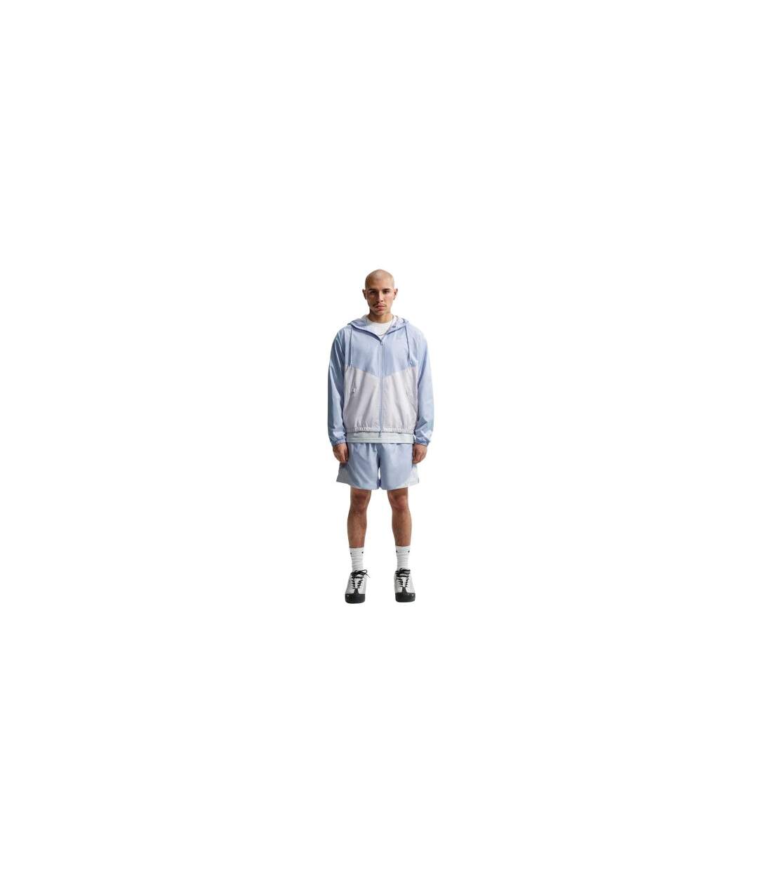 Mens Colour Block Windbreaker Blue Nike-1
