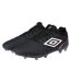Mens Tocco V Pro Leather Firm Ground Football Boots Black White Pink Glow Umbro-4