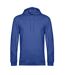 Sweat À Capuche Motif/style Chiné Adulte Bleu Roi B&C-1