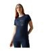T-shirt Manches Courtes Motif/style Paysage Fingal Femme Bleu Marine Imprimé Graphique Regatta-1