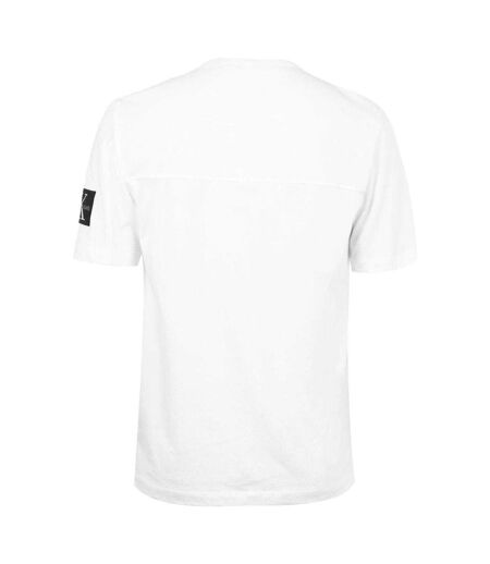 Mens Badge Crew Neck Regular T-shirt Bright White Calvin Klein