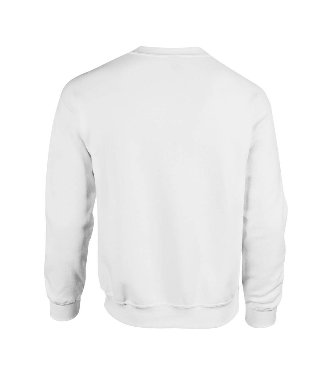 Unisex Adult Plain Heavy Blend Crew Neck Sweatshirt White Gildan-2
