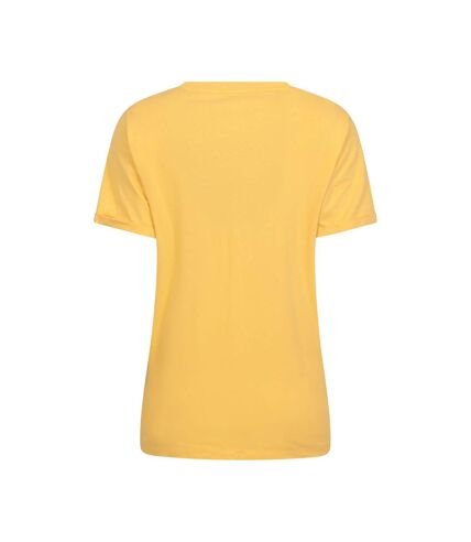 Mountain Warehouse Womens/Ladies Dragonfly Natural Loose Fit T-Shirt (Pale Yellow) - UTMW3047