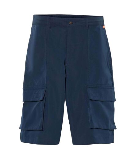 Mens Leather Badge Water Repellent Cargo Shorts Navy Timberland