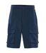 Mens Leather Badge Water Repellent Cargo Shorts Navy Timberland-2