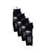 12 Pair Mens 100% Egyptian Cotton Luxury Seamless Mid Calf Black Socks-2