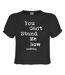 Womens/ladies Can´t Stand Me Now The Libertines Crop Top Charcoal Amplified-1