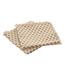 Lot de 2 Serviettes de Table Imprimé Maha 40x40cm Beige-1