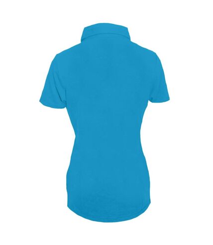 Skinni Fit Ladies/Womens Stretch Polo Shirt (Surf Blue)