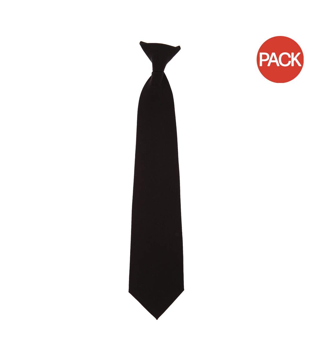 Yoko Clip-On Tie (Pack of 4) (Black) (One Size) - UTBC4157-1