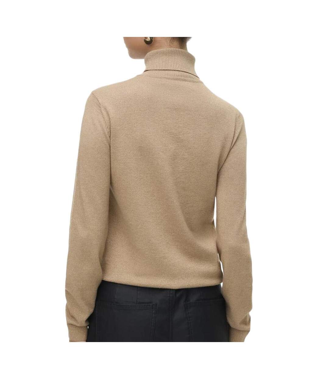 Pull beige femme vero moda happyglitter-2