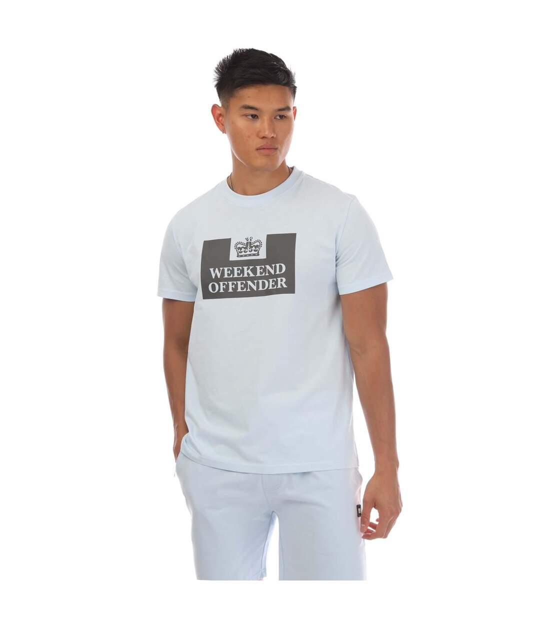 T-shirt Mcmoney Homme Bleu Ciel Weekend Offender-2