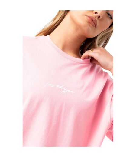 Hype Womens/Ladies Scribble T-Shirt (Pink) - UTHY9061