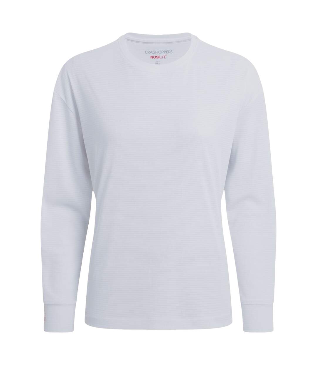 T-shirt Manches Longues Motif/style Quadrillage Femme Blanc Craghoppers-2
