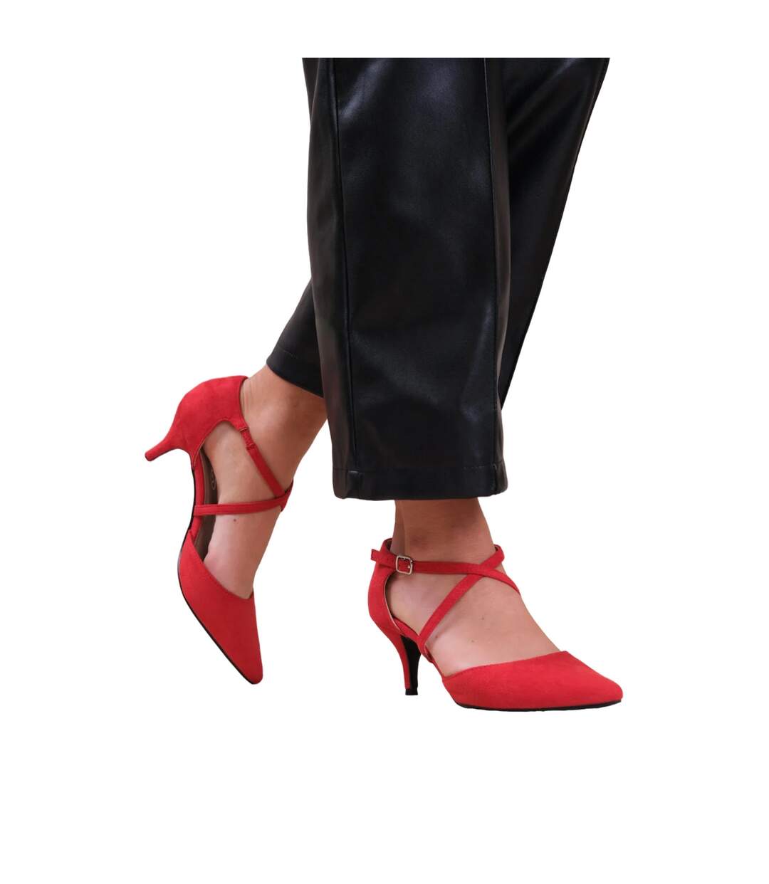 Chaussures kennedi femme rouge Where´s That From-3