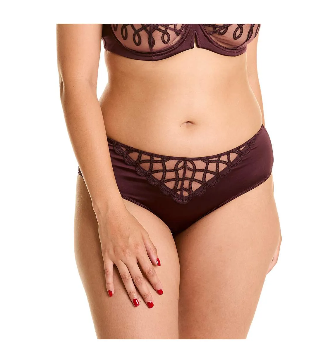 Shorty tanga bordeaux Anthologie-2