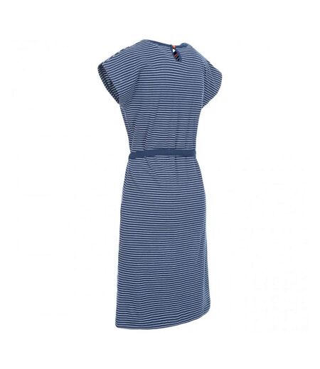 Trespass Womens/Ladies Lidia Round Neck Cotton Dress (Navy Stripe) - UTTP4700
