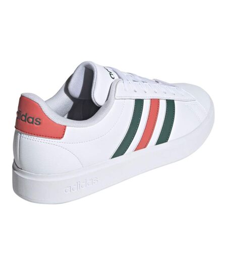 Baskets Motif/style À Rayures Grand Court 2.0 Femme Blanc Vert Adidas