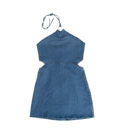 Short denim dress 664977 woman