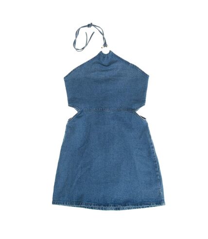 Short denim dress 664977 woman