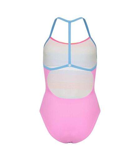 Womens/ladies Colour Block One Piece Swimsuit Multicoloured Zoggs