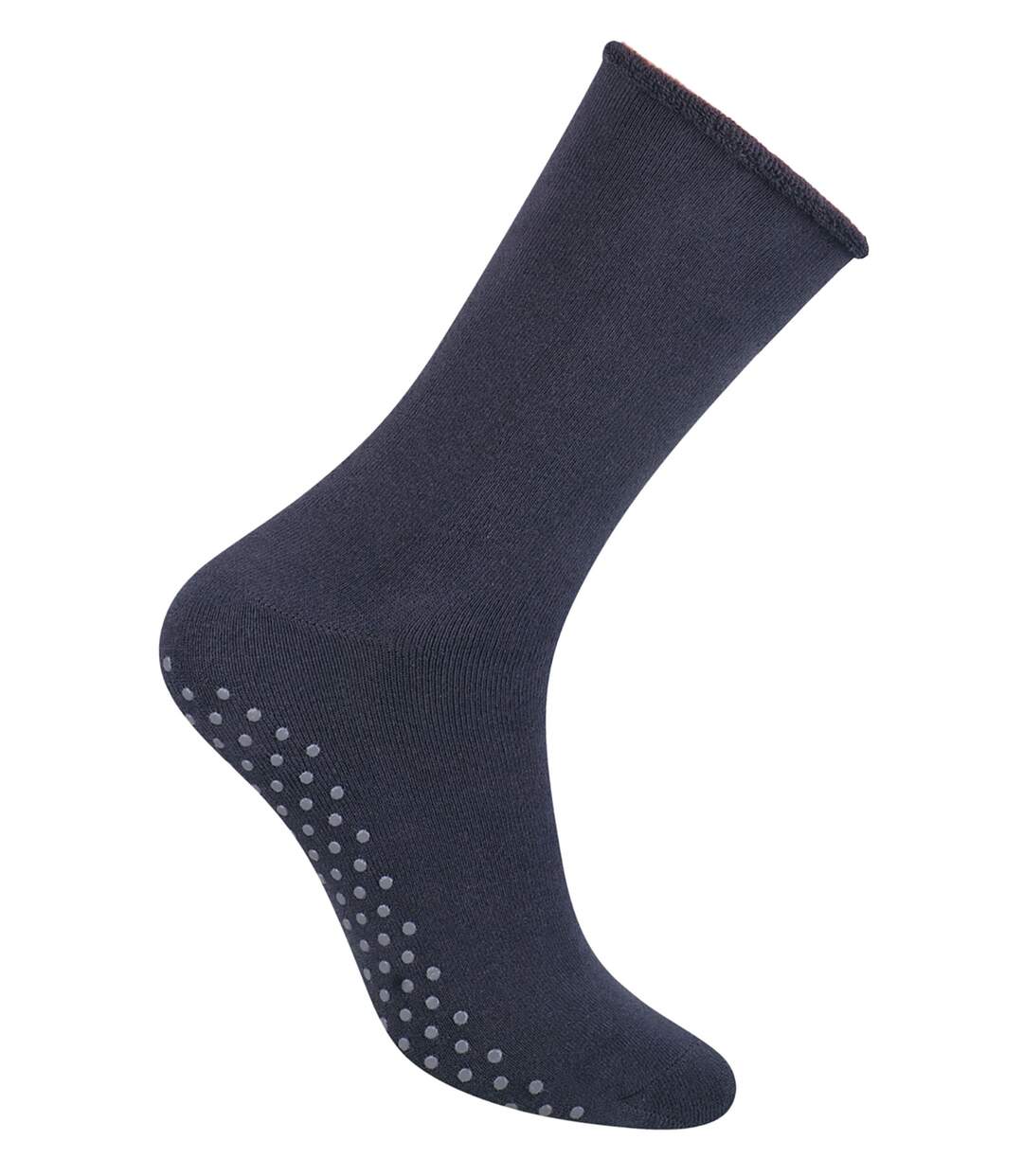 Steven - 1 Paire Homme Chaussettes Coton Antidérapantes Mi-mollet Confortable