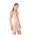 Womens/ladies Bandana Print Mini Dress Pink White Off White-3