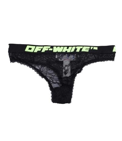 String Style Lacets Femme Noir Off White
